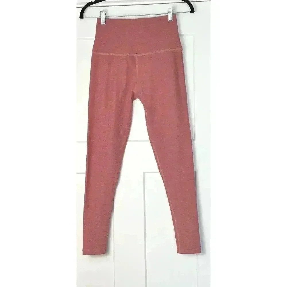 Beyond Yoga Spacedye 7/8 Leggings Peachy Pink Orange Color Size Medium Women’s